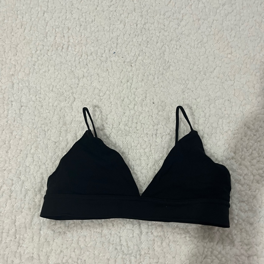 Simple black bralette